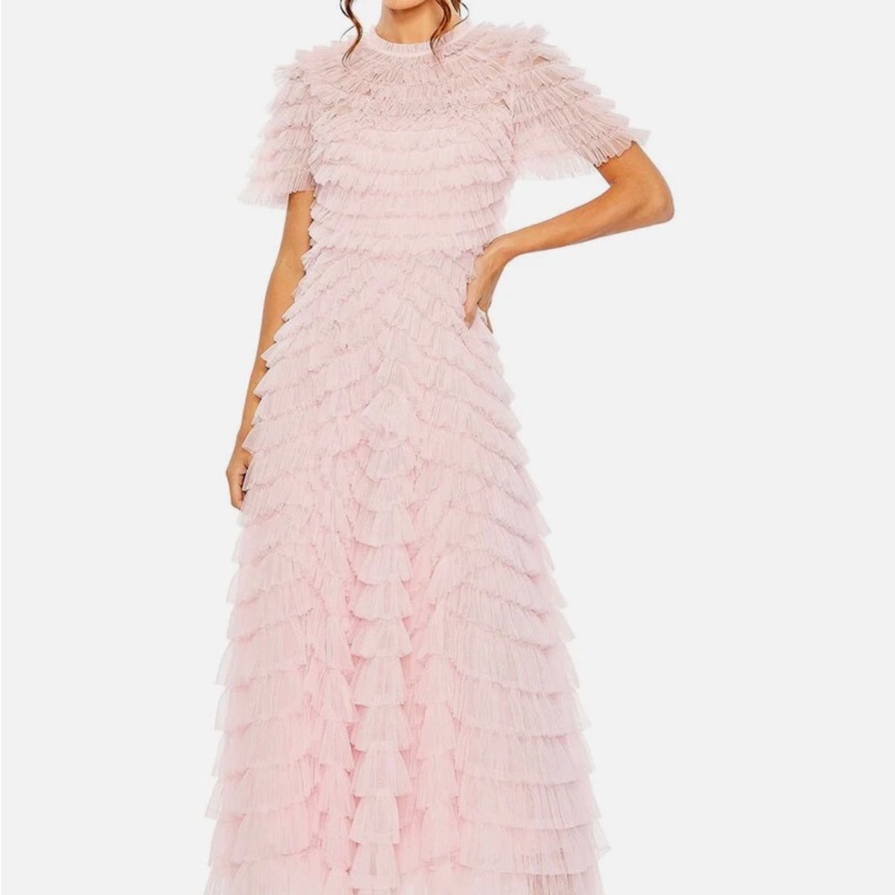 Mac Duggal light pink lace Dress size 4